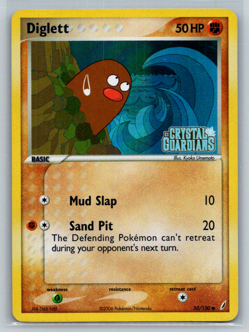 Diglett Common Crystal Guardians 50/100 NM