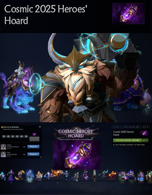 Dota 2 Cosmic Heroes' Hoard 2025 ( Will beat all ebay prices)