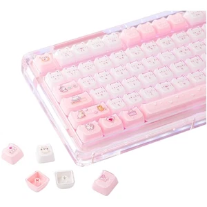 Charming Mao Profile Cat Keycaps pour les claviers mécaniques - Option cadeau parfaite