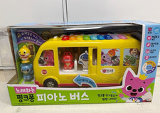 Pinkfong Shark Fam Singing Piano Bus Melody Toy Korean  English Songs