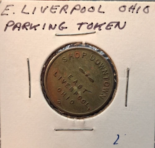 East Liverpool Ohio Vintage Parking Token OH Coin - product listing photo