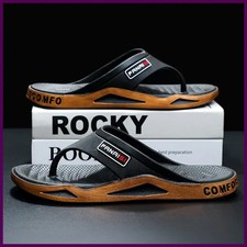 Summer Men's Flip-Flops for Outdoor Cool Slippers Toe-Thong Couples' Slippers