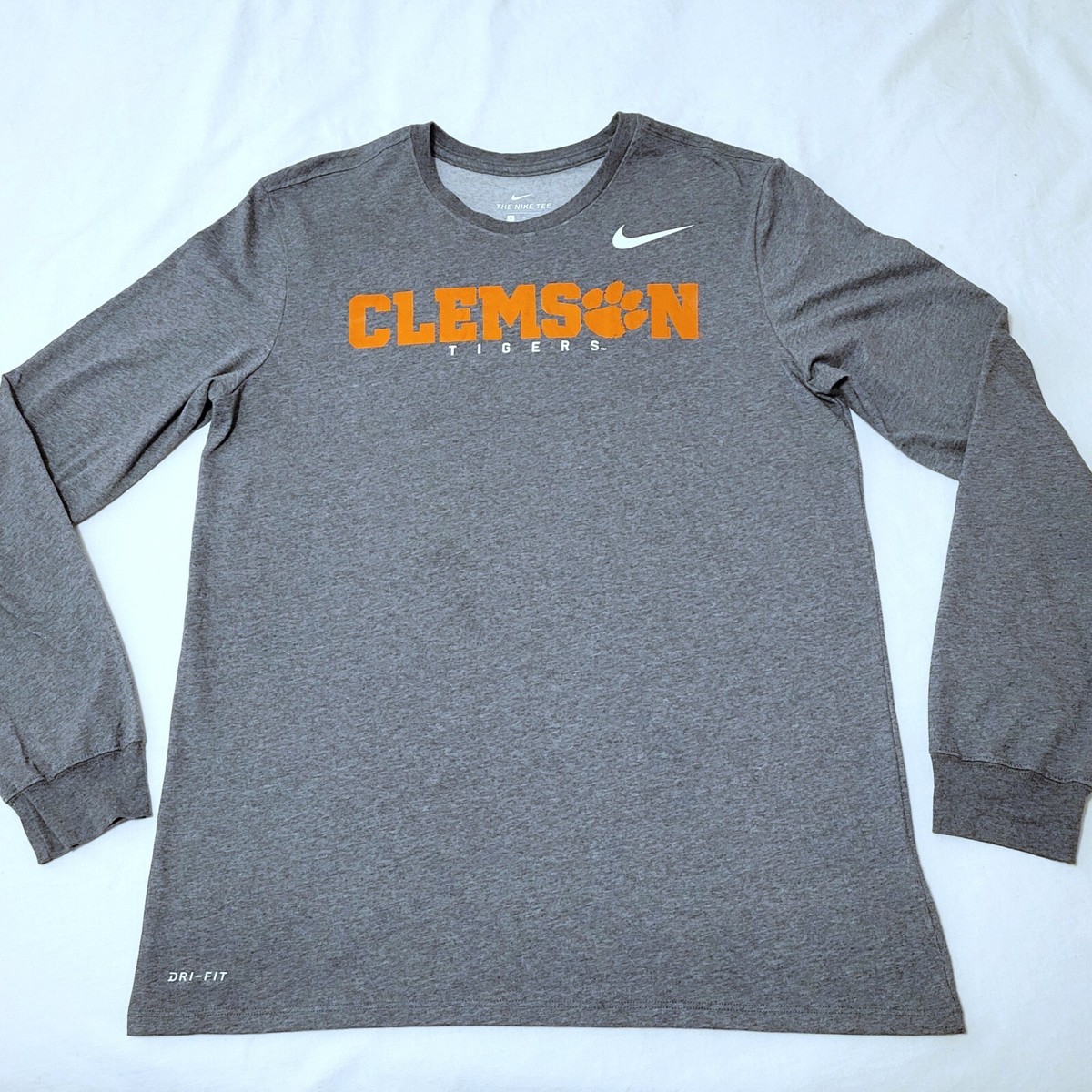 clemson dri fit long sleeve