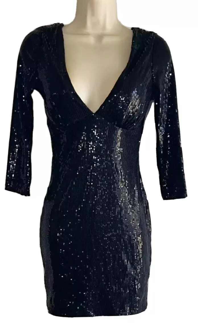 Forever 21 top black sequin dress