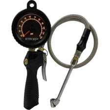 KTool KTIXD89050 Dial Tire Inflation Gauge / Air Chuck / Backlit / 0 - 120 psi