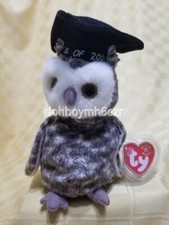 Ty Beanie Babies Baby Smart Owl Class of 2001 plush animal 2000