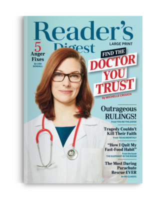 Readers Digest Large Print Mar 2020 find the doctor you trust 5 anger fixes E259