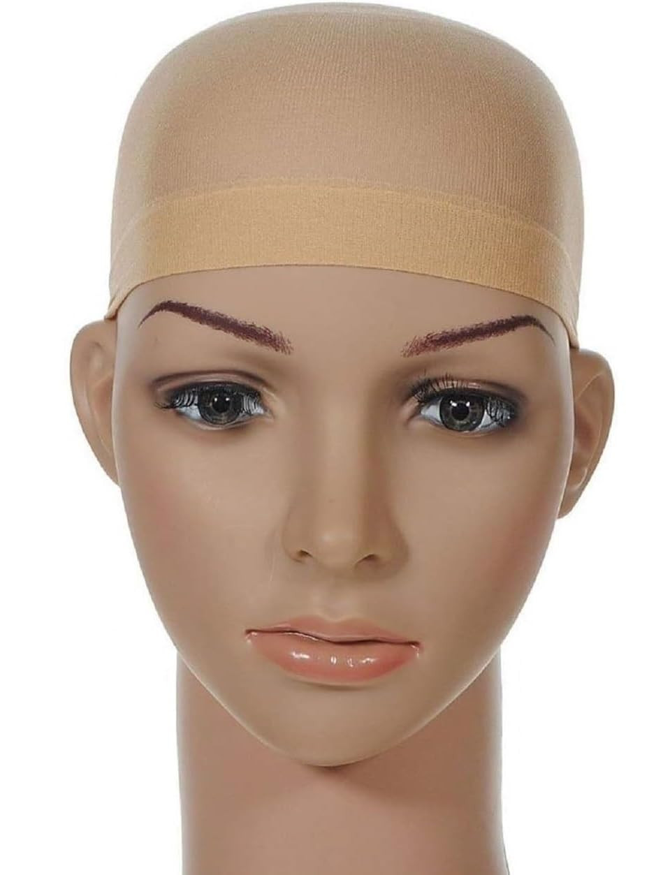 2 er Pack Perücken Wig Cap Nylon Netz Caps Lace Unterziehhaube für Perückenträge