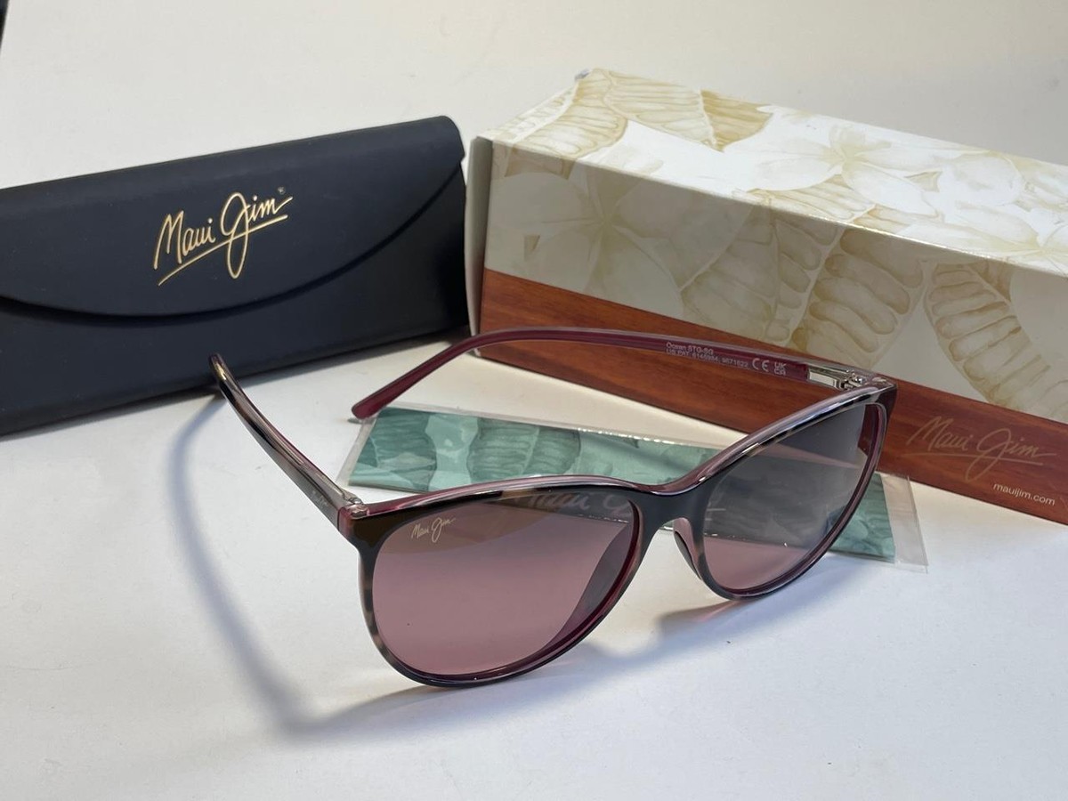 Maui Jim OCEAN Polarized Sunglasses 723-12B Tortoise Raspberry