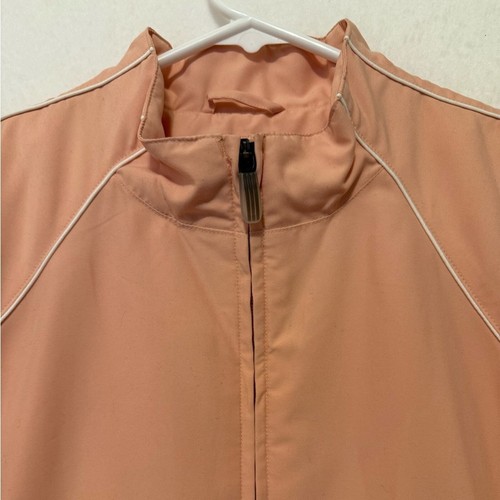 Vintage Adidas Womens Climashell Wind Vest Golf Athletic Coral Peach Large - Picture 3 of 8