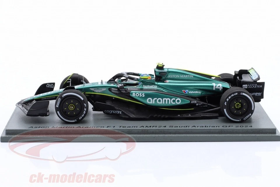 1:43 Spark Model Aston Martin Fernando Alonso GP F1 Arabia Saudita 2024 Formula1 - Immagine 3 di 4
