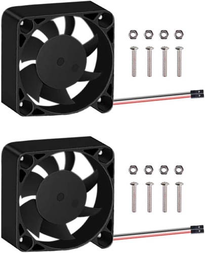 2Pcs Quiet Fan for Raspberry Pi 4, Pi Cooling Fan 40X40X10Mm 4010 Fan DC 5V 3.3V - Afbeelding 7 van 12