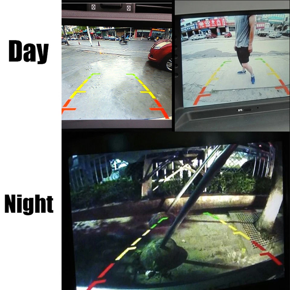 Impermeable 170º HD Coche Vista Trasera Retroceso Cámara Estacionamiento Para Monitor GPS Foto 2 de 4