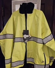 Blauer Gore-Tex Rain Coat Jacket 2XL Reg Hi Vis Black Softshell XXL NWT Quality
