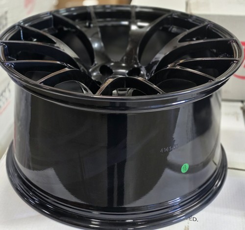 4-20x11 Hellcat Style Wheels Gloss Black Concave Rims Fit Challenger Widebody - Picture 3 of 4