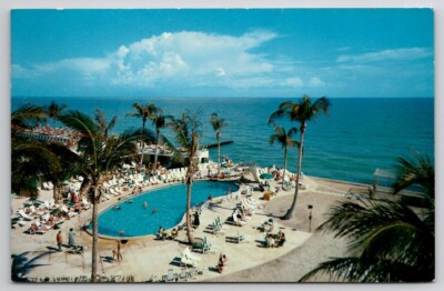Tropical Southern Coast Of Florida Whispering Palms Sandy Beaches Postcard E39