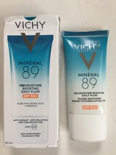 Vichy Mineral 89 72H Hyaluronic Acid Daily Fluid Sun Cream 50ml RRP-£25 BNIB