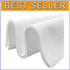 Versatile White Acrylic Felt by the Yard - 72" Wide, Ideal for Crafting & Sewing