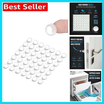 50 Stück Mehrzweck Soft Close Silikon Pads für Schranktür Schutz