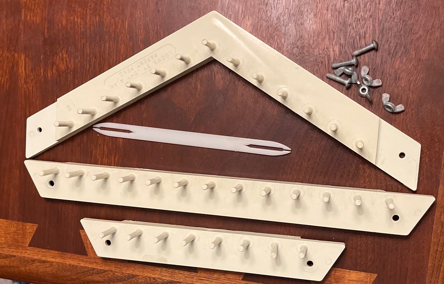 Vtg John Alan Love & Money Crafts Loom original replacement Pieces Parts Shuttle
