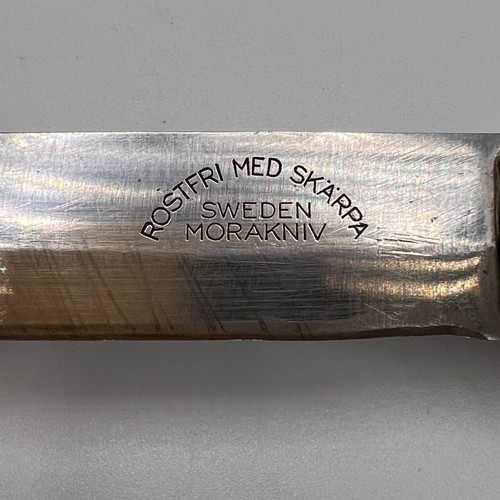 Rostfri Med Skarpa Morakniv Puukko Jagdmesser feststehende Klinge gemarkt Schweden - Bild 2 von 8