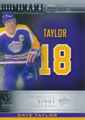 2020-21 SP Signature Legends DOMINANT DIGITS #22 DAVE TAYLOR - Los Angeles Kings