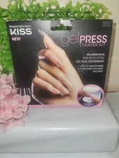 KISS gelPRESS Starter Kit 8803 GPS01 ~ Pre-Sculpted Gel Nail Extension Read