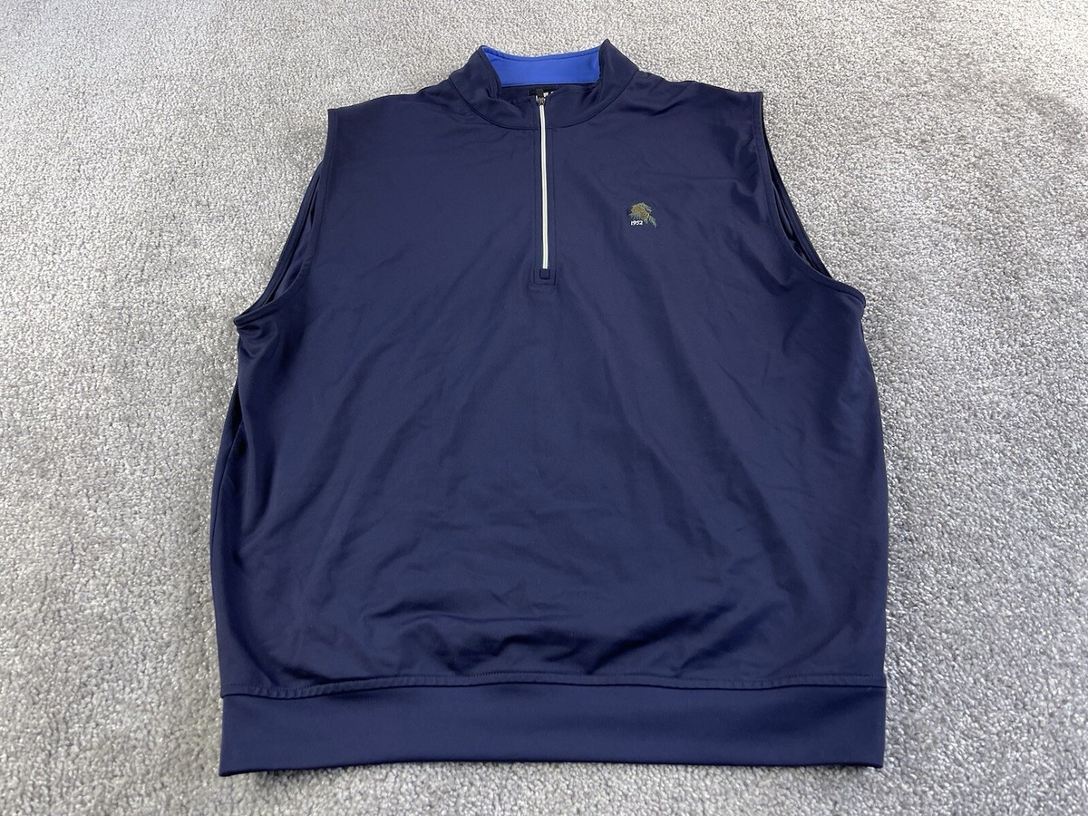 FootJoy Sweater Vest Mens Medium Blue Sleeveless Full Zip Outdoor