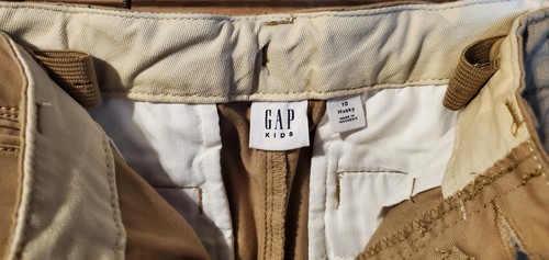 Gap Kids Size 10 Husky Khaki Pants Regular Fit Straight Leg NWT - Picture 3 of 4
