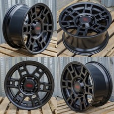 4pc Matt Black Rims Wheels 17x9 0 6x139.7 Tacoma 4runner Off Road 4x4 Set Of 4