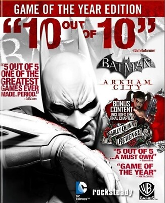 Batman Arkham City - GotY Edition (PC, 2012, Steam Key Download Code) Keine DVD