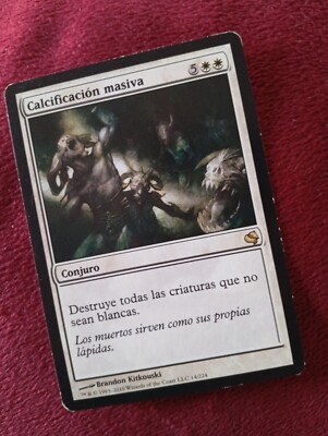 MTG MASS CALCIFY (Calcificación masiva) Spanish VERY RARE Salvat
