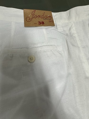 LINEN Vintage Wide Leg Shorts, White Size 38 - Imagen 2 de 19