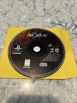 PlayStation Hexen NTSC PS1 Video Game Disc Only Tested Working