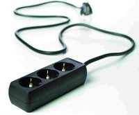 3 Fach Schuko Mehrfachsteckdose Tischsteckdose Stromverteiler Steckdosenleiste