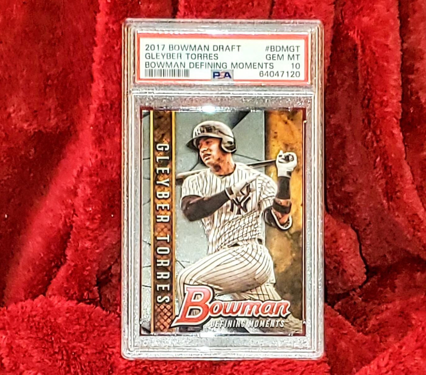 GLEYBER TORRES 2017 BOWMAN DRAFT #BDMGT BOWMAN DEFINING MOMENTS ROOKIE PSA 10 🔥