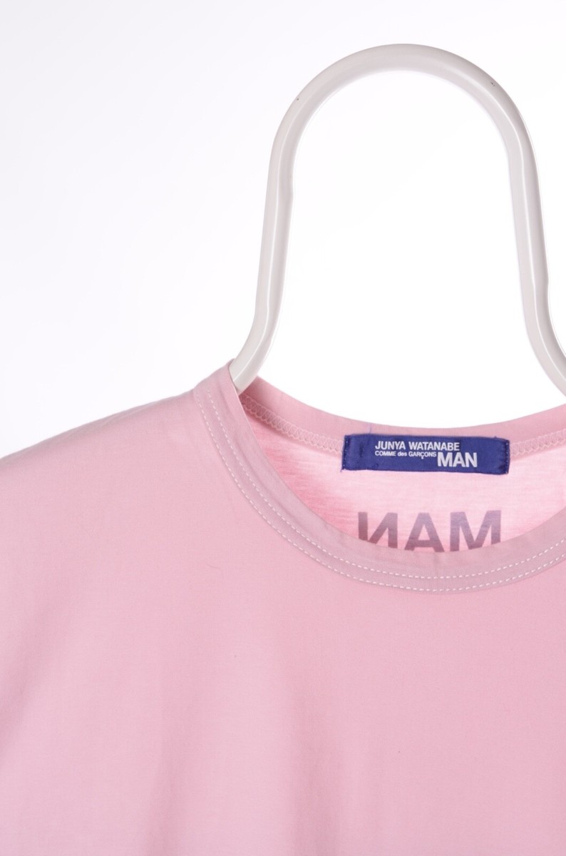 トップス junya watanabe man pink 2003S/S t-shirt Junya Watanabe CDG Man Pink Tshirt size S | eBay