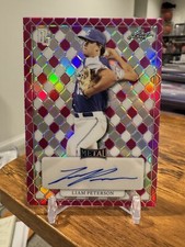2022 Leaf Perfect Game Liam Peterson #/15 Prospect Auto RC 2026 Top 5 Pick