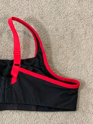 Sujetador deportivo Goddess para mujer talla 38C negro rojo GD6910 soporte firme menos rebote nuevo con etiquetas - Imagen 8 de 15