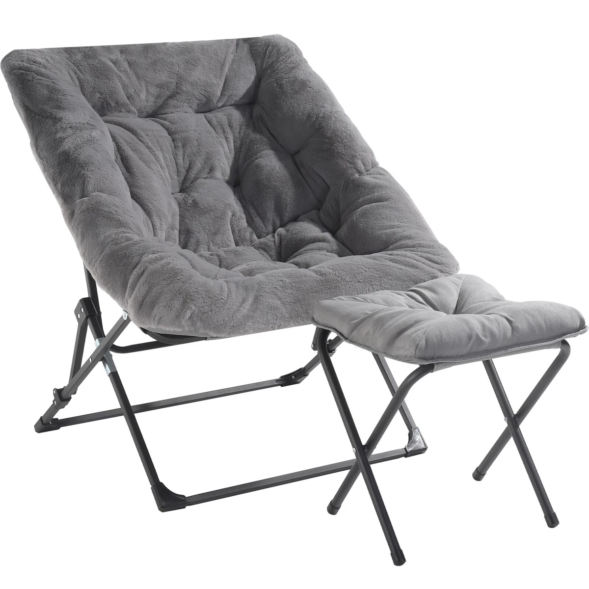 Saucer chair with ottoman online