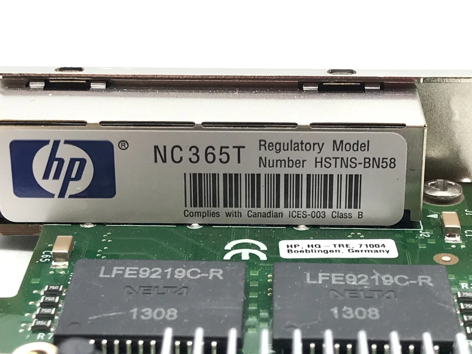Adaptador de red HP NC365T 4 puertos Gigabit Ethernet PCIe 593720-001 593743-001 Foto 4 de 4