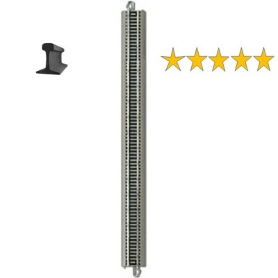Bachmann ~ HO Scale ~ New 2025 ~ 18'' Straight E-Z Track Nickel ~ 25 Pcs ~ 44588