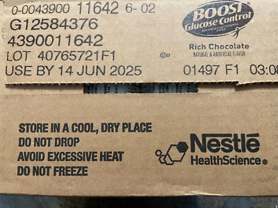 Nestle Boost Glucose Control Balanced Nutritional Drink Chocolate 8oz 24 Ct 6/25