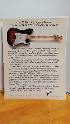 1985 FENDER STRATOCASTER GUITARS VINTAGE PRINT AD 11 X 8.5, | eBay