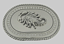 Scorpion Belt Buckles Vintage Men Silver Metal Zodiac Sign Western Cowboy Rodeo