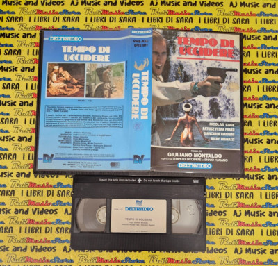 VHS film TEMPO DI UCCIDERE Montaldo nicolas cage 1990 DELTAVIDEO DVE 911 (F310)