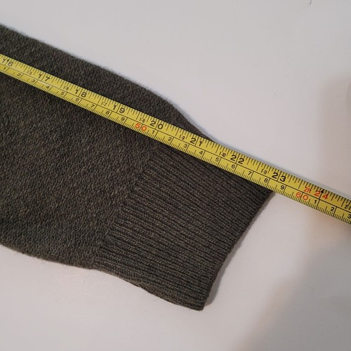 Emozioni Uomo Men Wool Blend Sweater Size S Olive Green Made in Italy - Picture 12 of 13