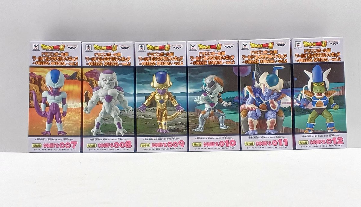 Bandai Freeza Special Vol.2 All 6 Types Set Wcf Dragon Ball Super 