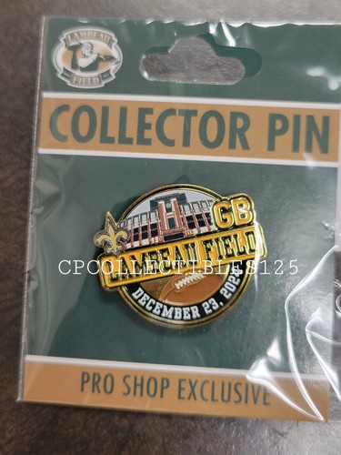 Green Bay Packers VS New Orleans Saints GAME DAY PIN 12/23/24 Lambeau Field NEW