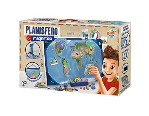 Buki France- Planisfero Magnetico Versione Italiana, 7346IT (K6a)